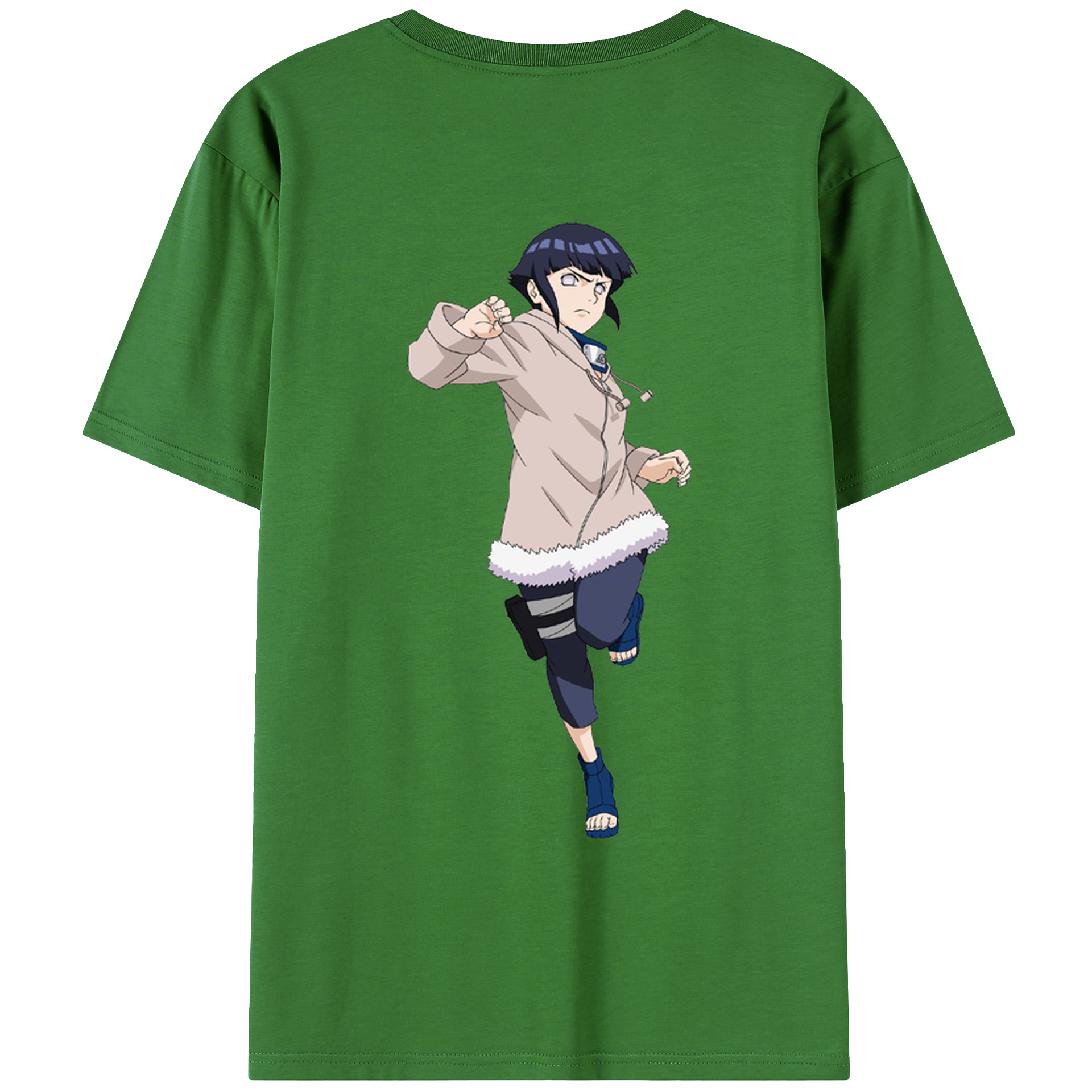 （画像用） NARUTO -ナルト- 日向ヒナタ Hyūga Hinata レディース半袖Tシャツ(バックプリント)